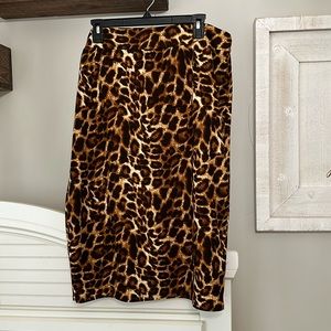 Leopard Pencil Skirt